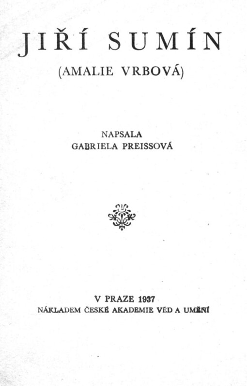 Jiří Sumín (Amalie Vrbová)