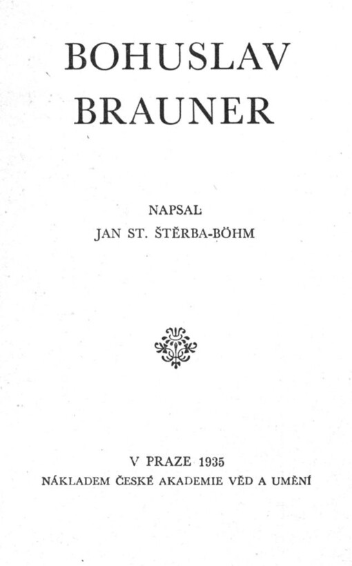 Bohuslav Brauner