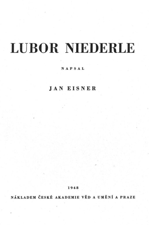 Lubor Niederle