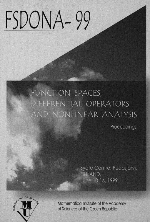 Function spaces, differential operators and nonlinear analysis: proceedings of the conference