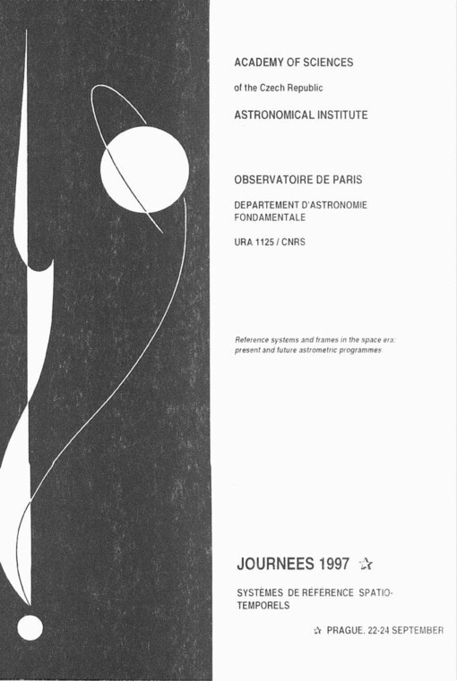 Journees systemes de reference spatio-temporels: reference systems and frames in the space era: present and future astrometric programmes