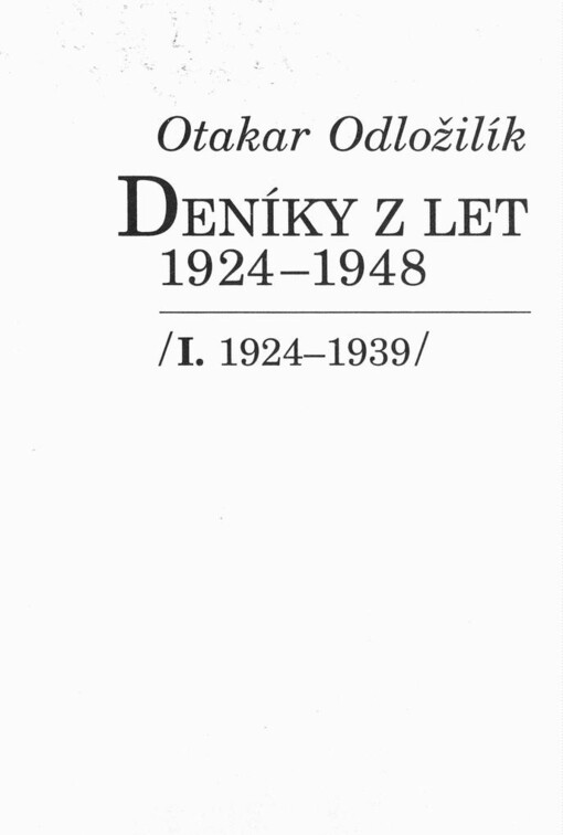 Deníky z let 1924-1948