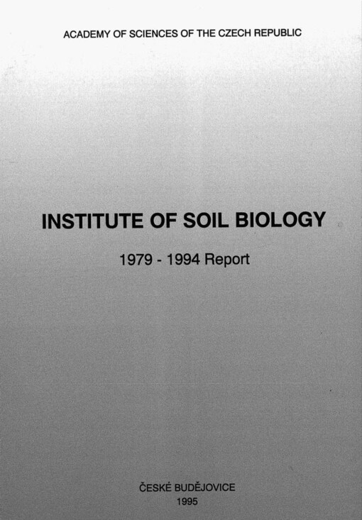 Laboratory of Soil Biology (1979-1985). Institute of Soil Biology (1986-1996)
