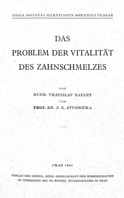 Problem der Vitalität des Zahnschmelzes
