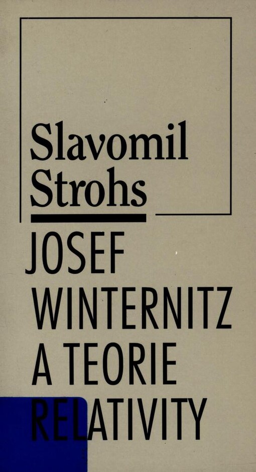Josef Winternitz a teorie relativity