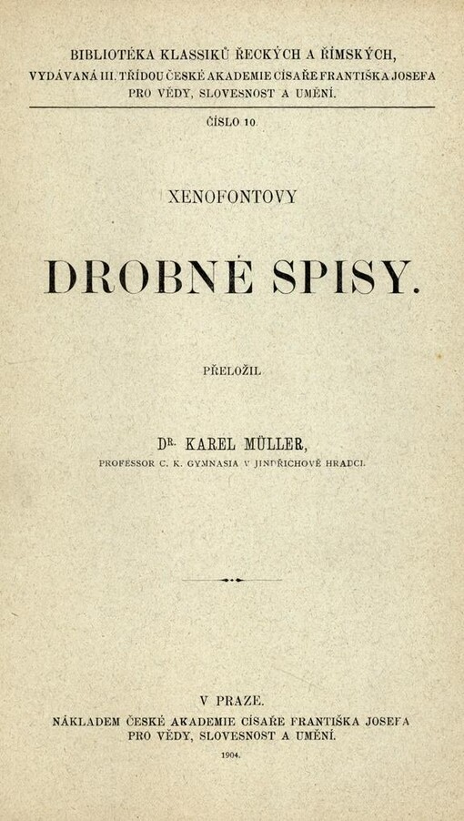 Xenofontovy drobné spisy