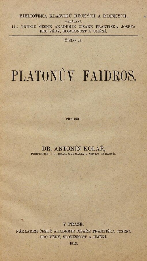 Platonův Faidros