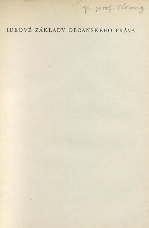 Ideové základy občanského práva
