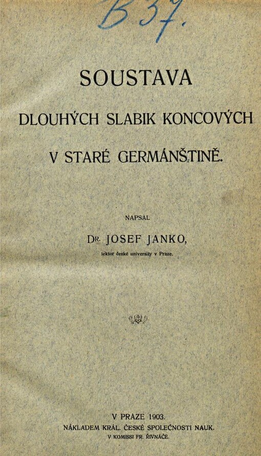 Soustava dlouhých slabik koncových v staré germánštině