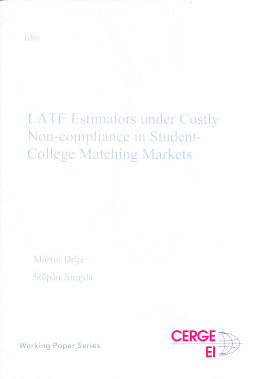 LATE estimators under costly non-compliance in student-college matching markets