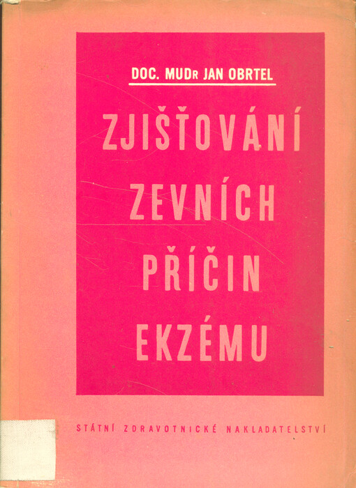 Zjišťování zevních příčin ekzému 