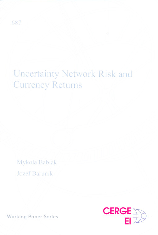 Uncertainty network risk and currency returns
