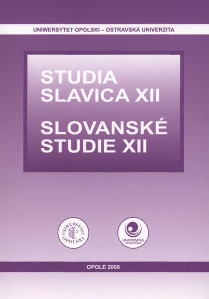 Studia slavica = Slovanské studie