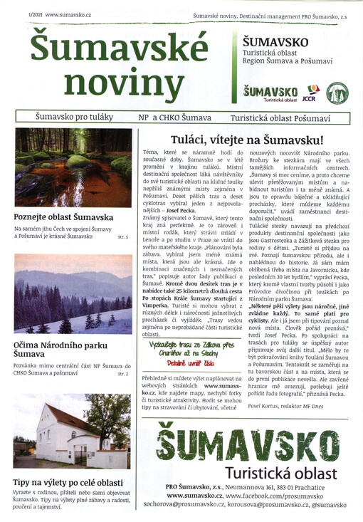 Šumavské noviny : turistická oblast region Šumava a Pošumaví