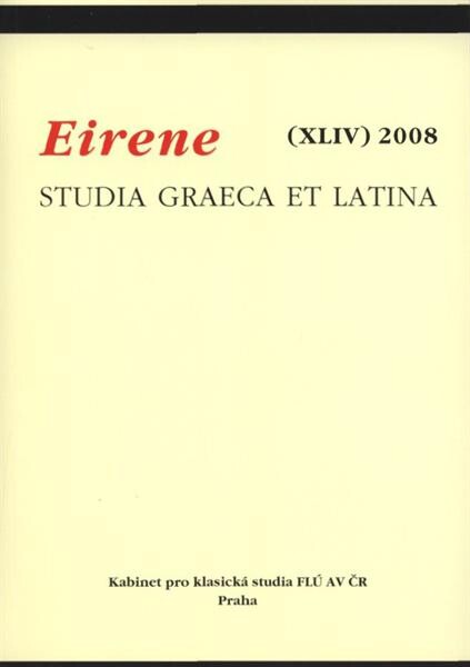 Eirene :studia graeca et latina