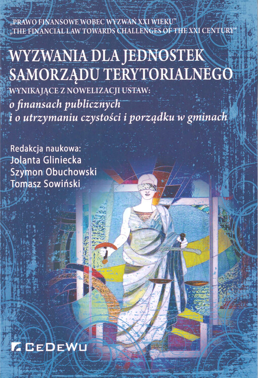 Wyzwania dla jednostek samorządu terytorialnego wynikające z nowelizacji ustaw : o finansach publicznych i o utrzymaniu czystości porządku w gminach