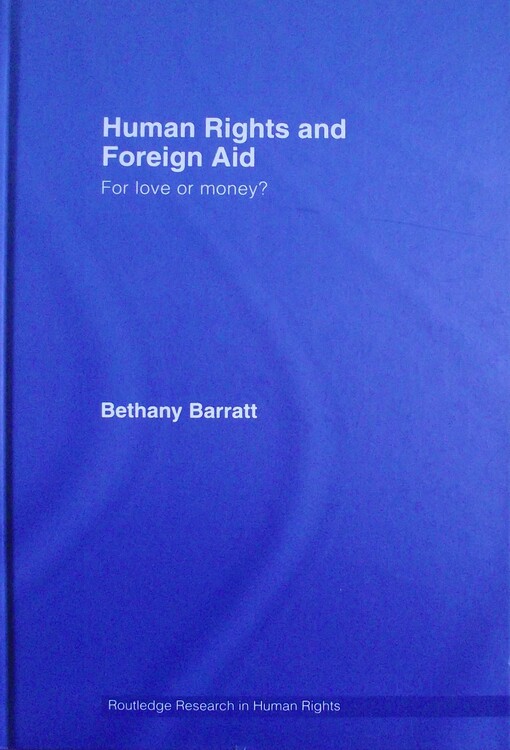 Human rights and foreign aid : for love or money?