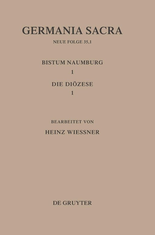 Das Bistum Naumburg. 1,1, Die Diözese
