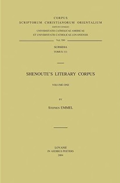 Shenoute's literary corpus