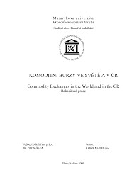 Komoditní burzy