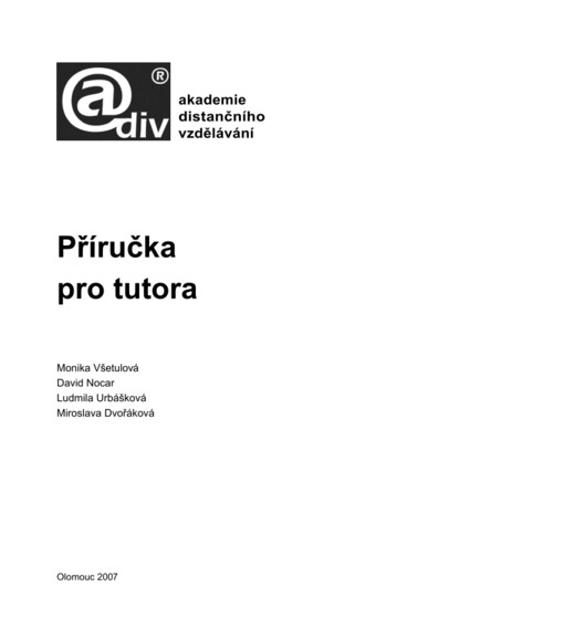 Příručka pro tutora
