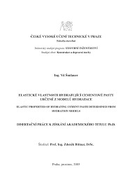 Elastic properties of hydrating cement paste determined from hydration models : doctoral thesis