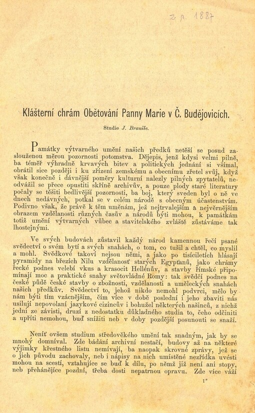 Klášterní chrám Obětování Panny Marie v Č. Budějovicích