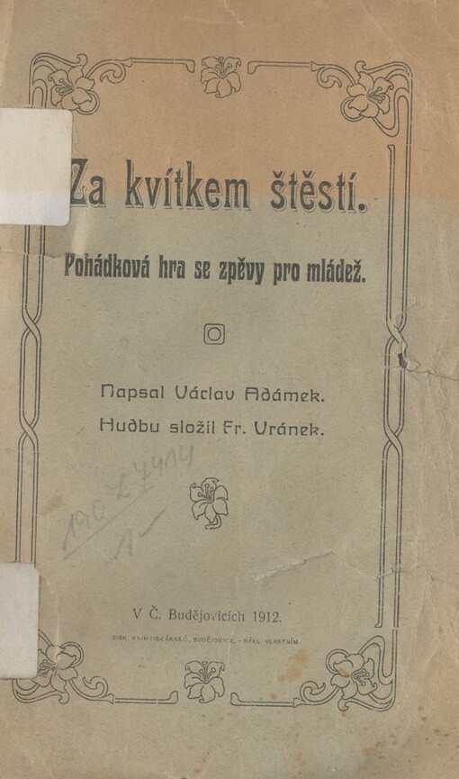 Za kvítkem štěstí: pohádková hra se zpěvy pro mládež