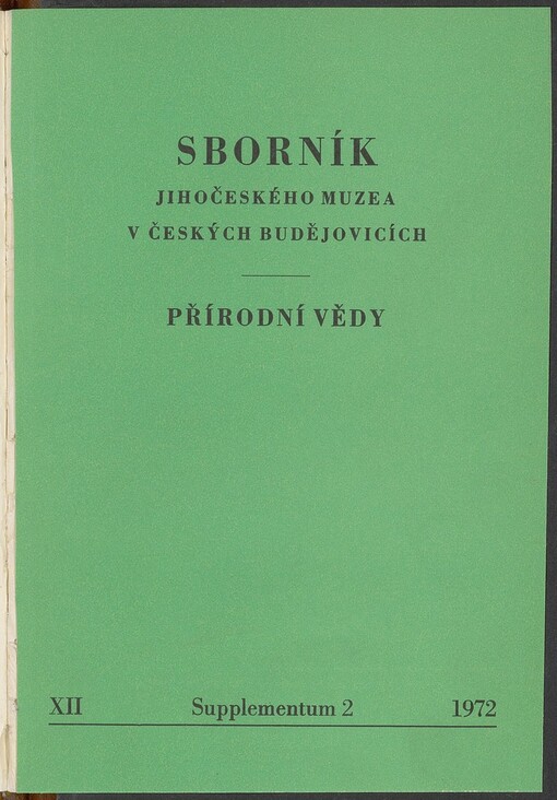 Referáty II. celostátního dipterologického semináře: Jihočeské muzeum v Českých Budějovicích 9.-11. listopadu 1971