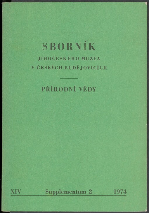 Příspěvky k ornitologickému průzkumu jižních Čech =: Beiträge zur ornothologischen Durchforschung Südböhmens