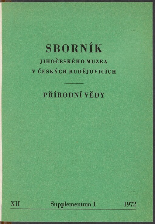 Výsledky faunisticko-ekologického studia Lepidopter (Noctuidae a Geometridae) rašeliniště Mrtvý luh u Volar a okolí =: Ergebnisse des faunistisch-ökologischen Studiums der Lepidopterenfauna (Noctuidae und Geometridae) des Hochmoores Mrtvý luh bei Volary und dessen Umgebung