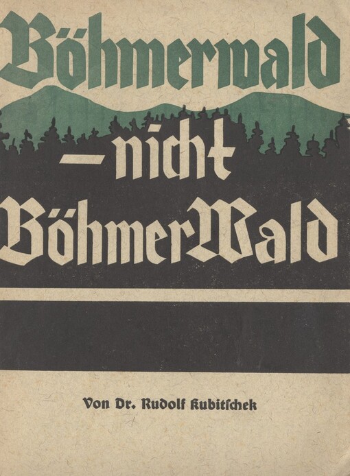 Böhmerwald - nicht Böhmer Wald