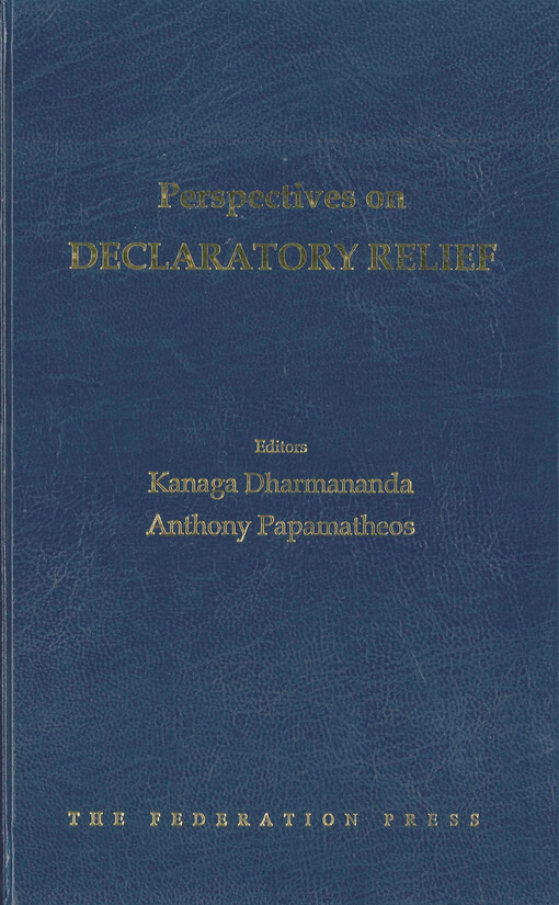 Perspectives on declaratory relief