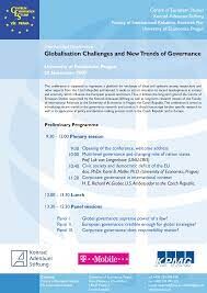 Globalisation Challenges and New Trends of Governance : conference proceedings