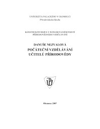 Počáteční vzdělávání učitelů přírodovědných předmětů a matematiky : trendy a inovace