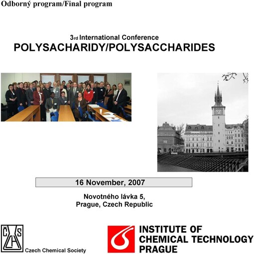 Polysacharidy III. Praha, 16. listopad 2007