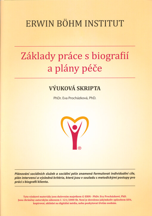 Základy práce s biografií a plány péče : výuková skripta