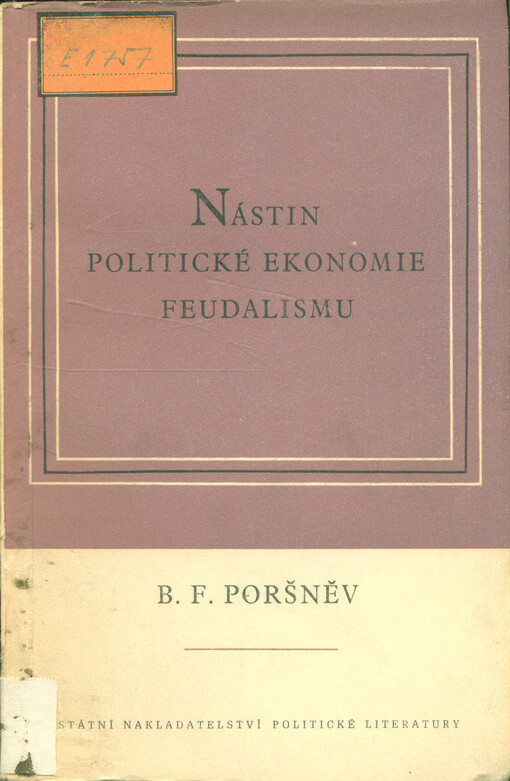 Nástin politické ekonomie feudalismu