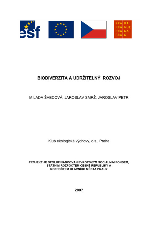 Biodiverzita a udržitelný rozvoj : průřezové téma