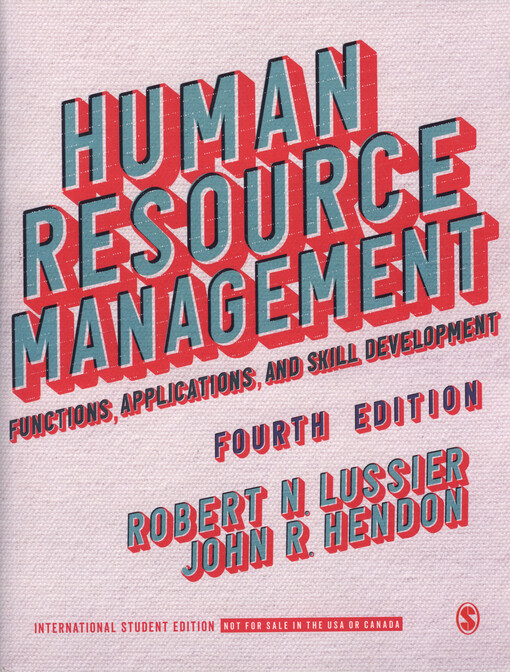 Human resource management : functions, applications, and skill development