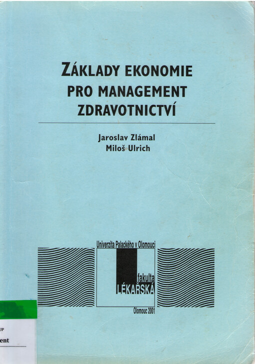 Základy ekonomie pro management zdravotnictví