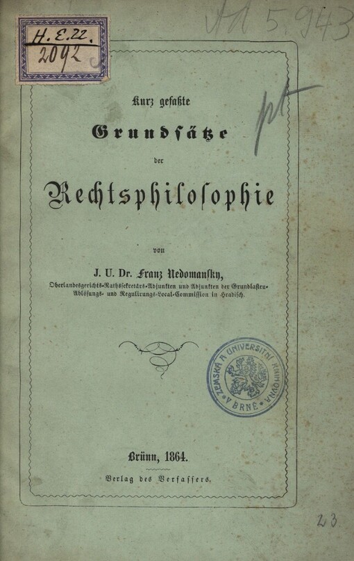 Kurz gefasste Grundsätze der Rechtsphilosophie...