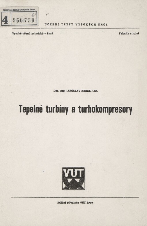 Tepelné turbíny a turbokompresory