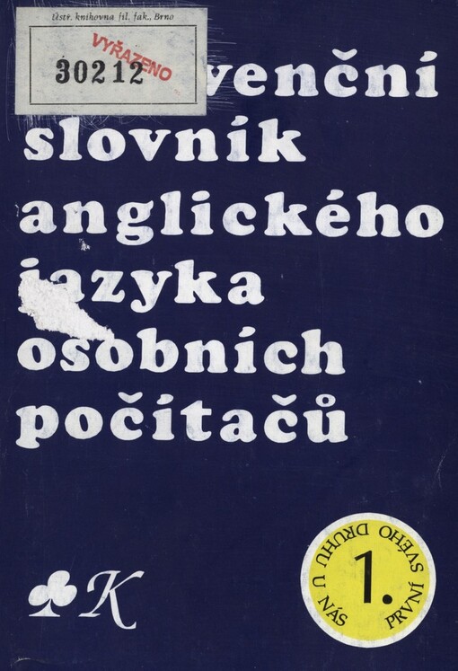 Frekvenční slovník anglického jazyka osobních počítačů