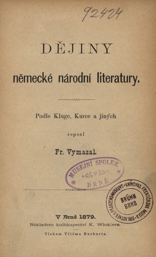 Dějiny německé národní literatury