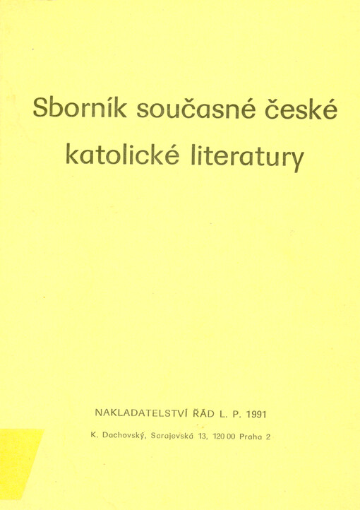Sborník současné české katolické literatury
