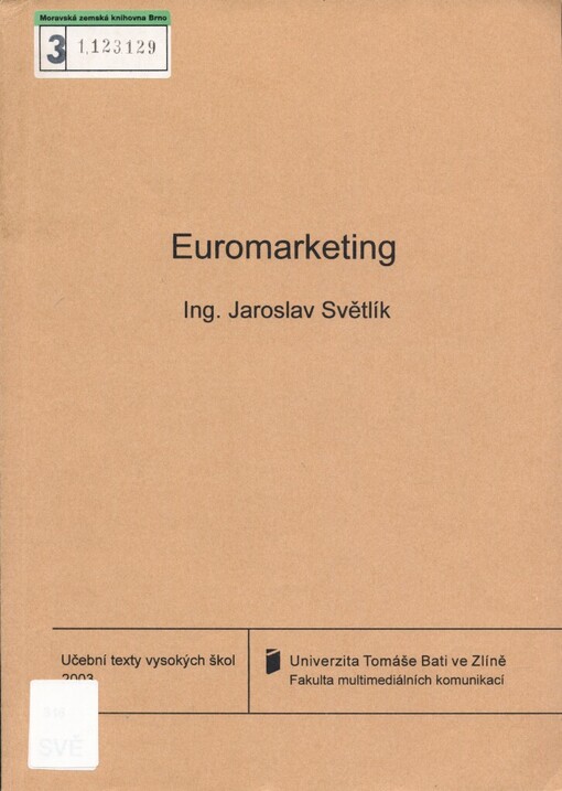 Euromarketing: učební text
