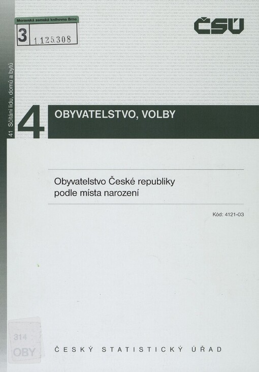 Obyvatelstvo České republiky podle místa narození