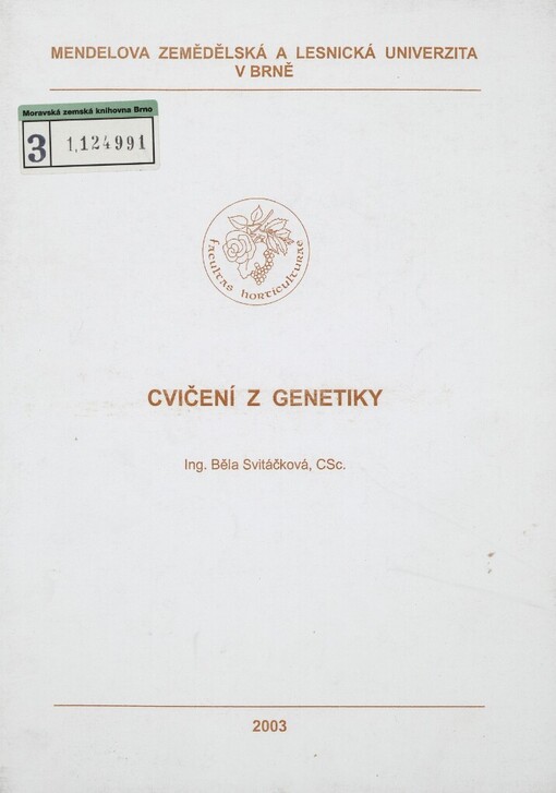 Cvičení z genetiky