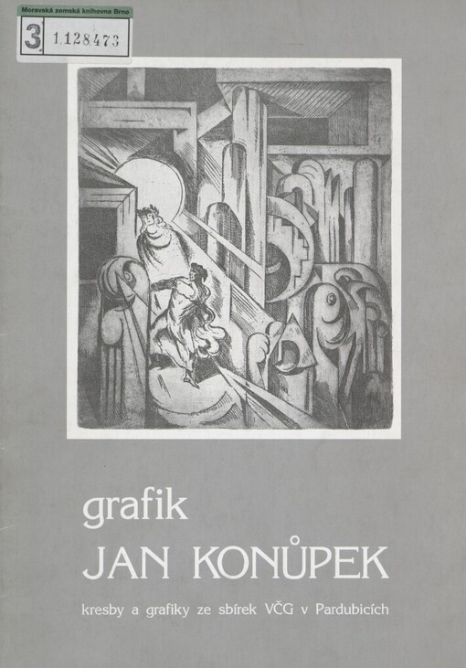 Grafik Jan Konůpek: kresby a grafiky ze sbírek VČG v Pardubicích : [Východočeská galerie v Pardubicích Dům u Jonáše 15.5.-22.6.2003 : Galerie Felixe Jeneweina města Kutné Hory Vlašský dvůr 3.7.-19.9.2003 : katalog výstavy